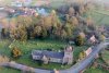 Aerial view of unique Shropshire country wedding venue